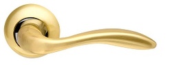Ручка раздельная Armadillo (Армадилло) Selena LD19-1SG/CP-1 матовое золото/хром