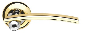 Ручка раздельная Armadillo (Армадилло) Mercury LD22-1GP/CP-2 золото/хром