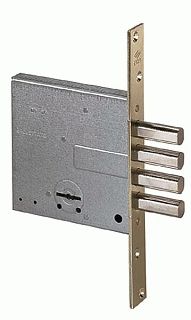 Замок врезной сувальдный Cisa 57.028.60 (короткий кл. 00100.001)