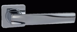 Комплект дверных ручек RENZ DH 74-02 CP Остия хром блест.